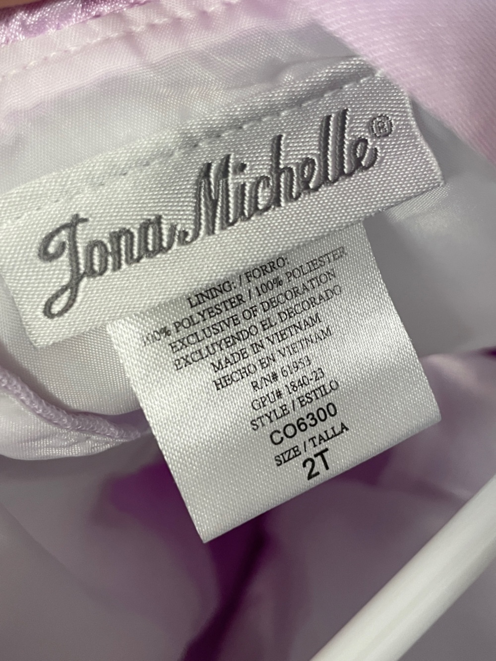 Jona Michelle Lavender Pastel Floral Tulle Tutu - Spring dress - Picture 6 of 6